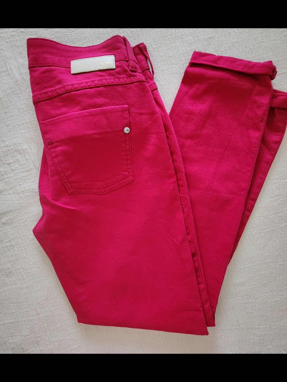 Hugo Boss Vibrant Fuchsia Pink Skinny Jeans - Size 29 - Picture 3 of 7